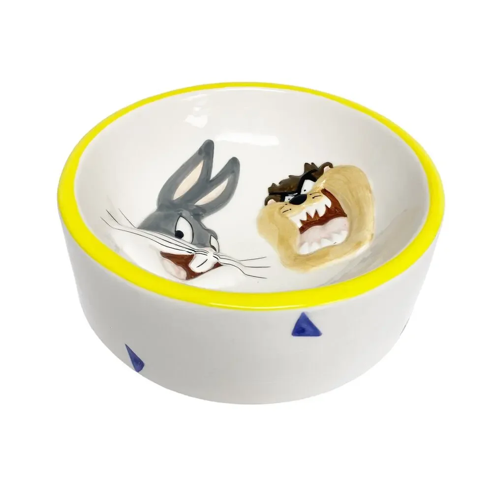 Vintage Warner Bros Bugs Bunny Taz Ceramic Decorative Bowl